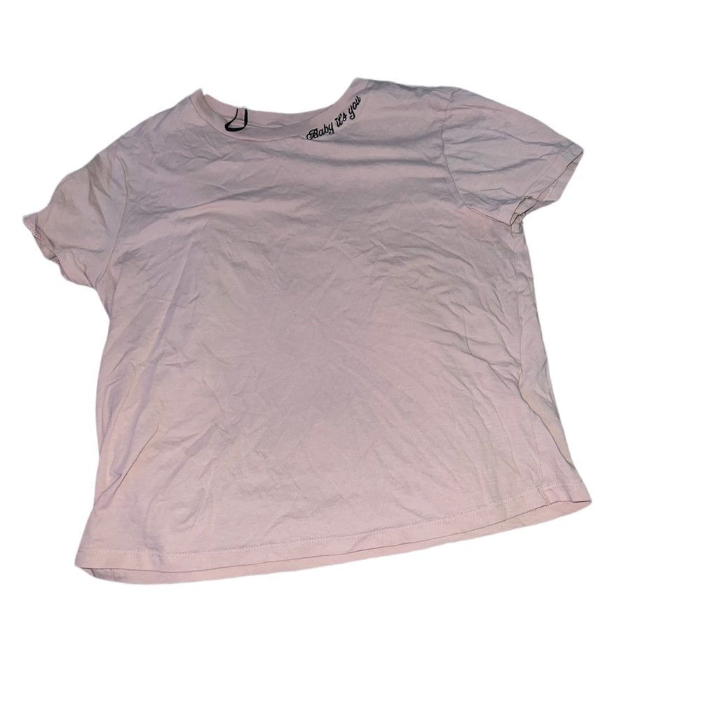 Divided Pink crop top Tee Shirt